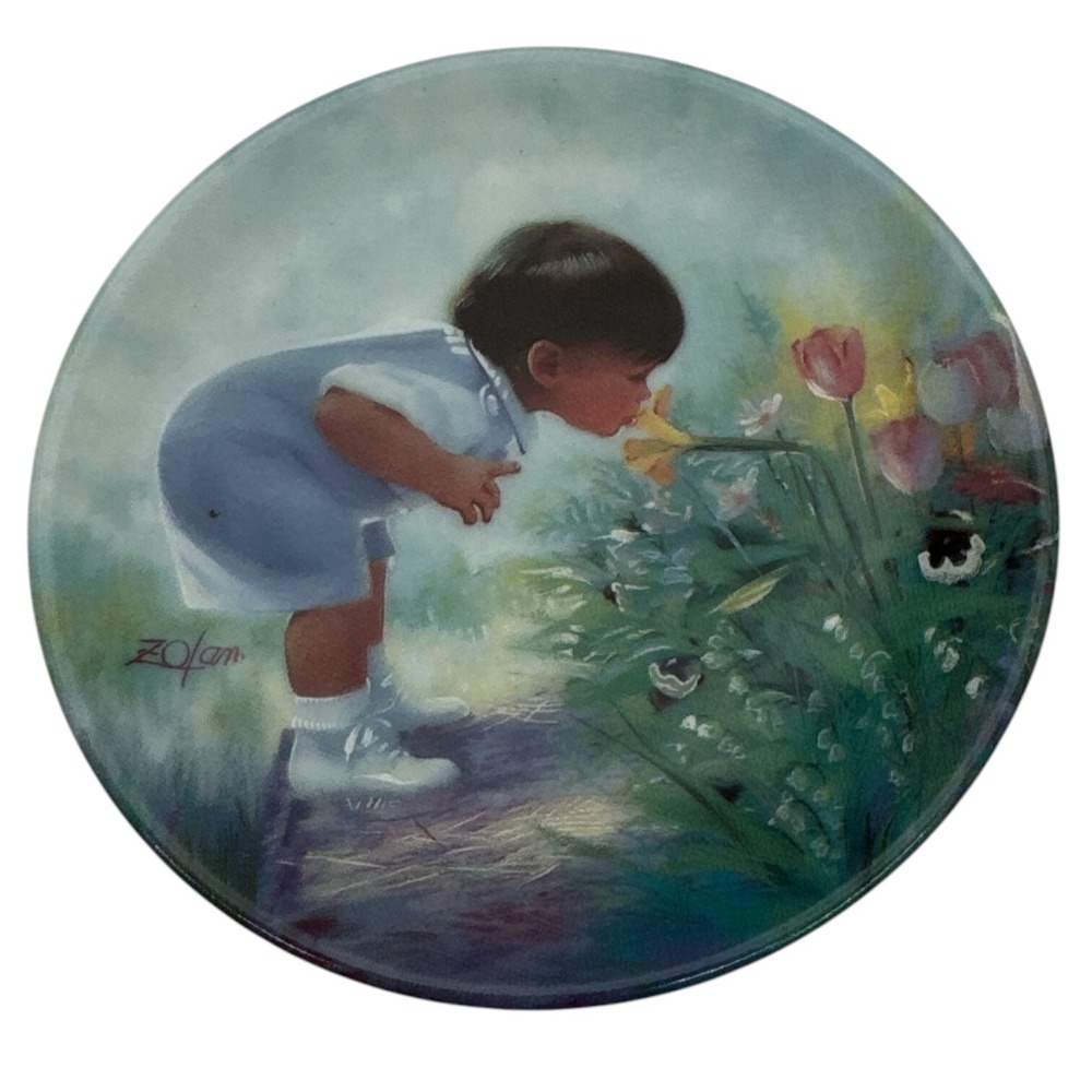 Zolan Easter Morning Single Issue Plate Easter 1991 Boxed & COA